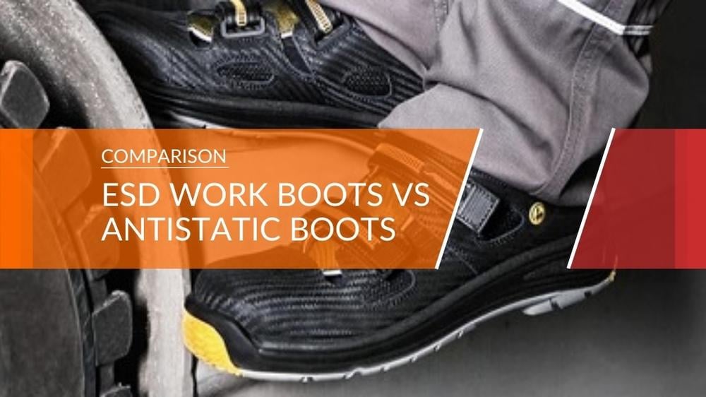 What’s the Difference Between ESD & Antistatic Work Boots?